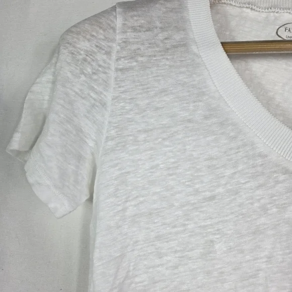 Falconeri Linen V neck basic tee - Picture 7 of 10